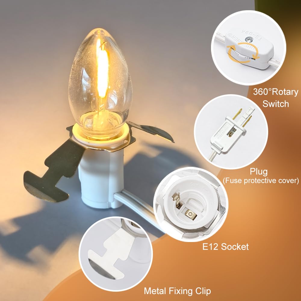 NETEHA rotary on/off switch for quick light control.