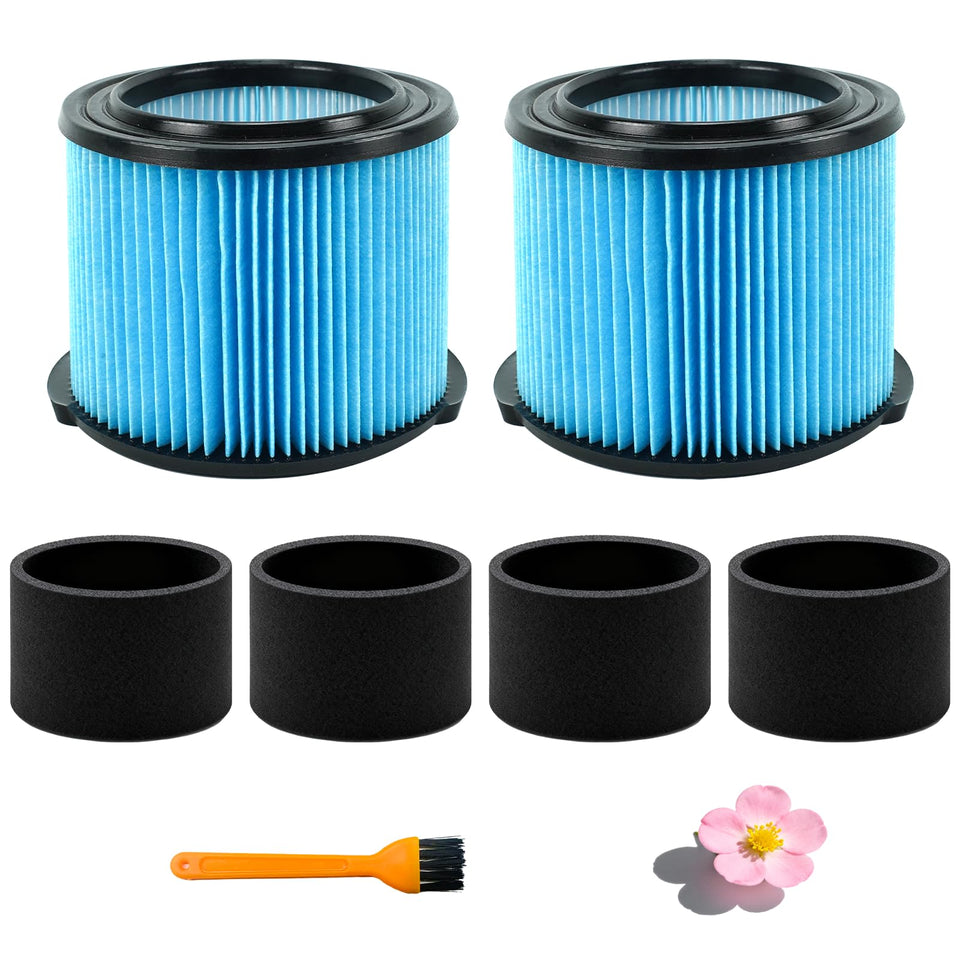 Netezza VF3500 perfect-fit filter image showing snug alignment for rigid vacuums and improved airflow