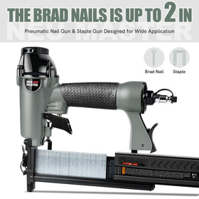 NEU MASTER 18GA nails pack supports fast, precise brad nailing on furniture projects.