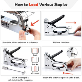 NEU MASTER 3-in-1 staple gun quick jam clear feature saves time
