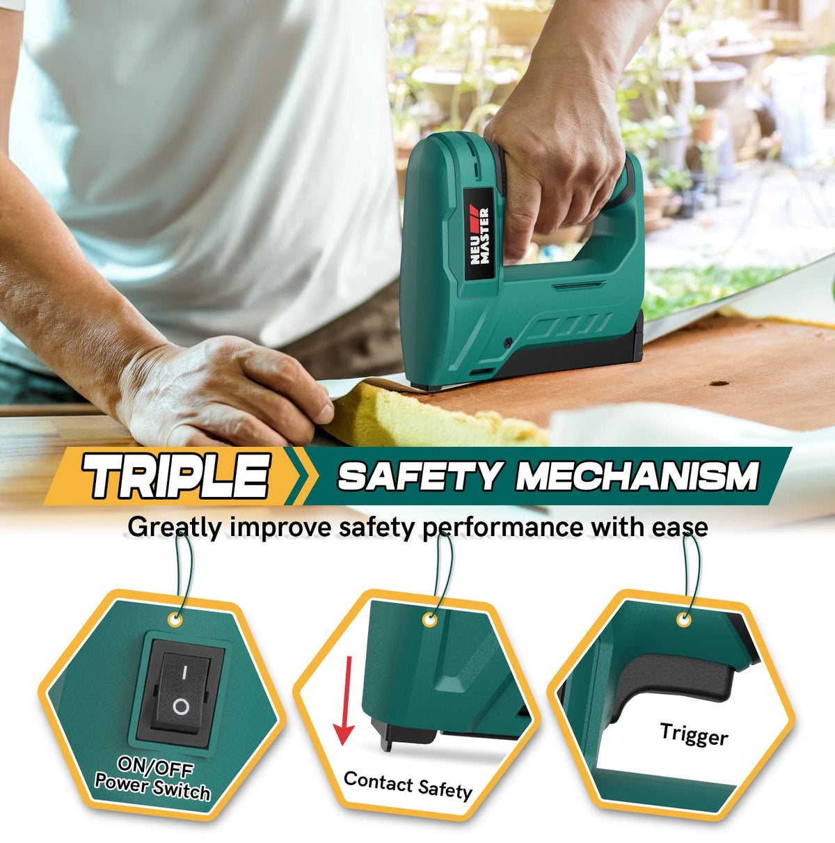NEU MASTER staple gun loading magazine viewed for quick reload