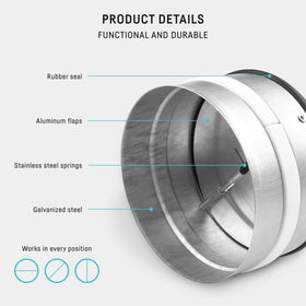 Neverest RKI airtight gasket provides a tight seal and quiet operation.