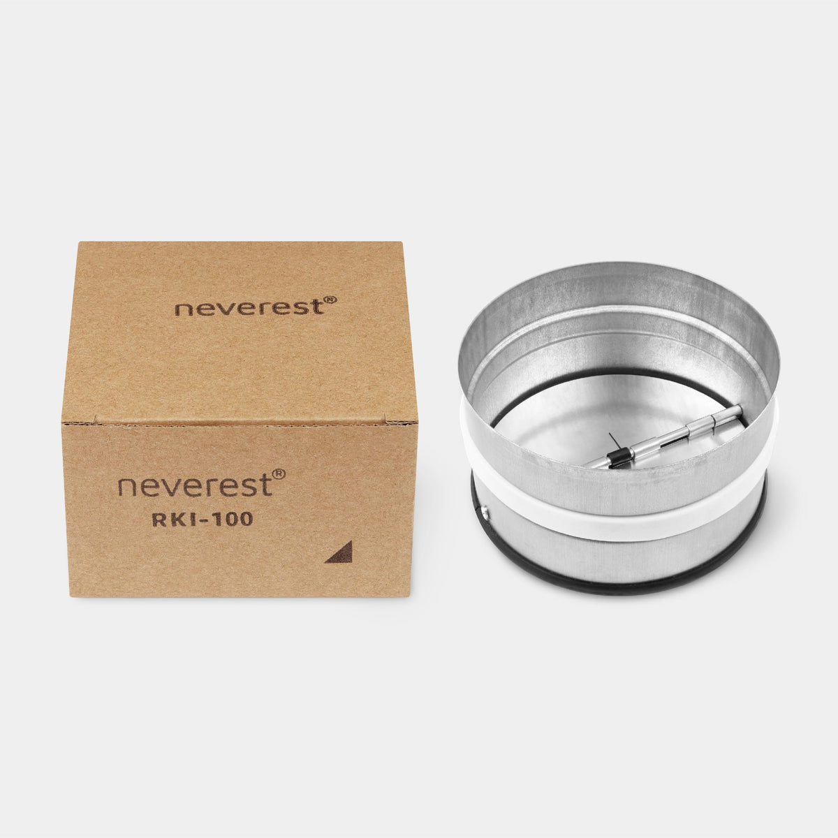 Neverest RKI inline damper in use enhances energy-efficient ventilation.