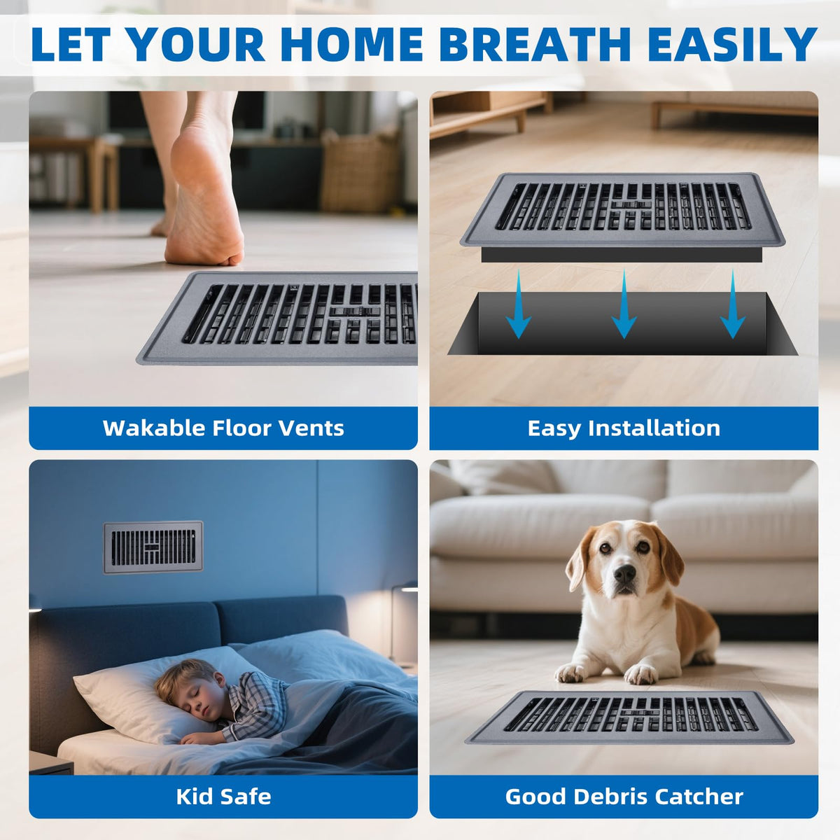 NEVESYKCUL 4x10 adaptable vent for floor and sidewall use