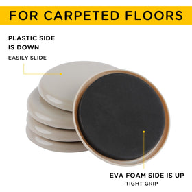 new space reusable furniture slider set helps prevent scratches during rearrangements