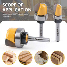 Newdeli bearing-guided router bit for steady routing