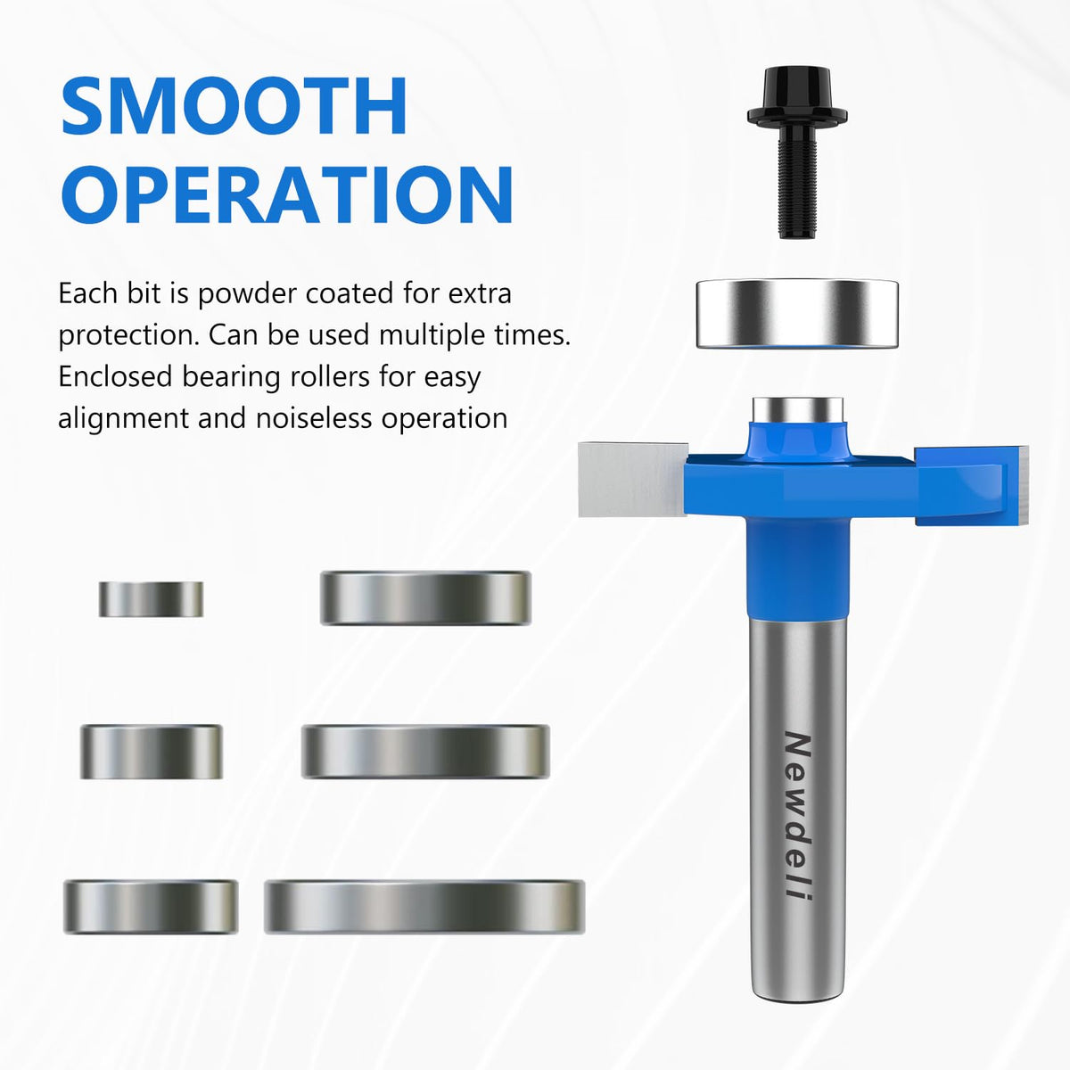 Newdeli biscuit-slot and groove cutter supports quick cabinet and furniture assembly.