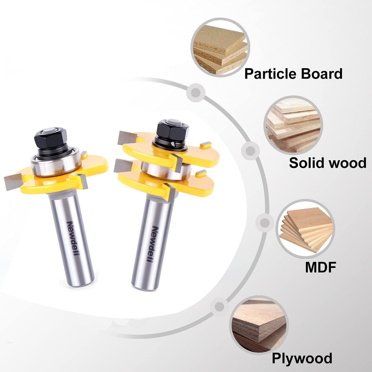 Newdeli CNC and handheld router compatibility for versatile use.