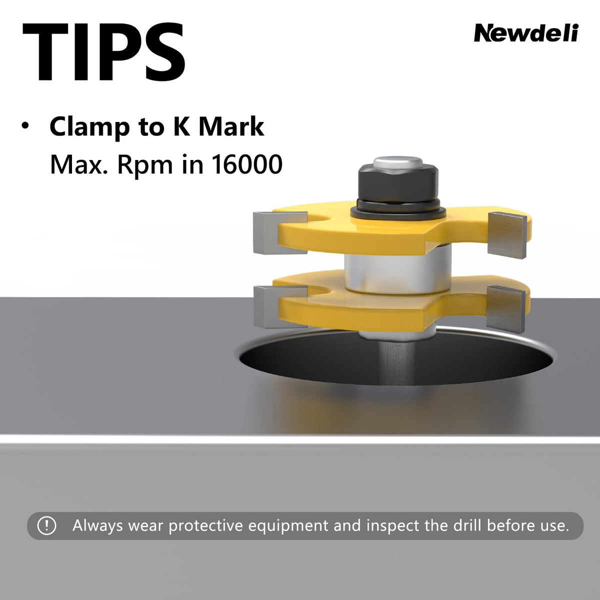 Newdeli anti-kickback design minimizes chatter for smoother operation.