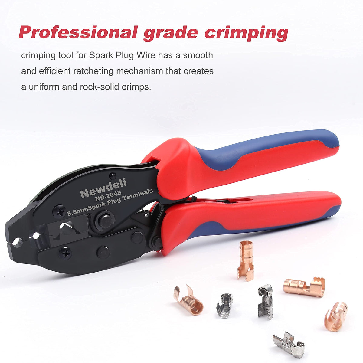Compression wheel on the Newdeli ND-2048 reduces hand fatigue
