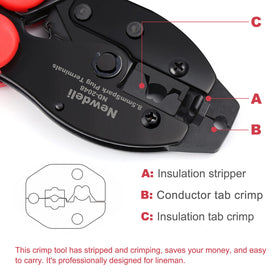 ND-2048 showing wire stripping and cutting action