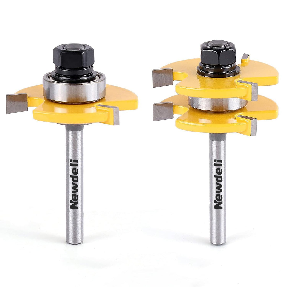 Newdeli two-piece set enables tongue-and-groove joints with adjustable spacing.