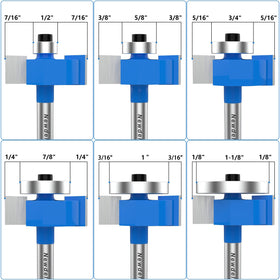 Newdeli teflon coated bits resist wood resin buildup during long jobs.