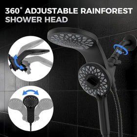 Newfinde self-cleaning silicone nozzles resist lime buildup for low maintenance.