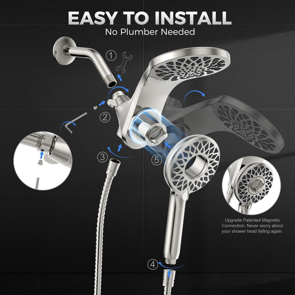 Newfinde water-saving feature highlights efficient shower options