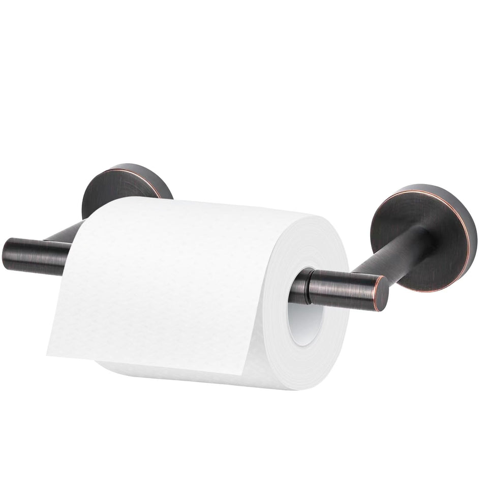 Newfun oil rubbed bronze toilet paper holder wall mount for easy bathroom access.
