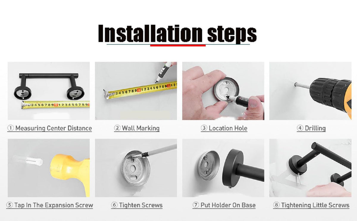 Newfun versatile mounting for bathroom, kitchen, or RV setups.