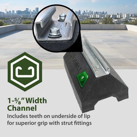 Newhouse Electric Adamax RTS14-10 supports up to 650 lb for rooftop equipment.