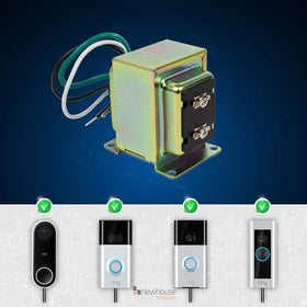 Newhouse Hardware 16V 30VA transformer provides stable power delivery for Ring devices.