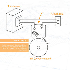 Newhouse Hardware door bell with visible brand label aids quick compatibility checks.