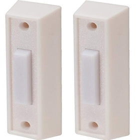 Newhouse door chime kit shows a compact white design and dimensions.