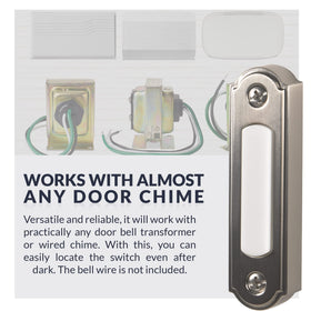 Newhouse LED door chime button easy installation with same wiring.