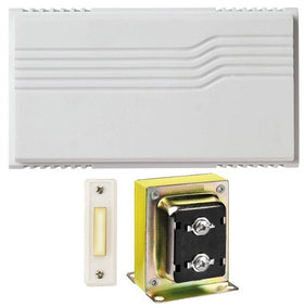 Newhouse Hardware two-note chime mounted at the front door for clear visitor alerts.