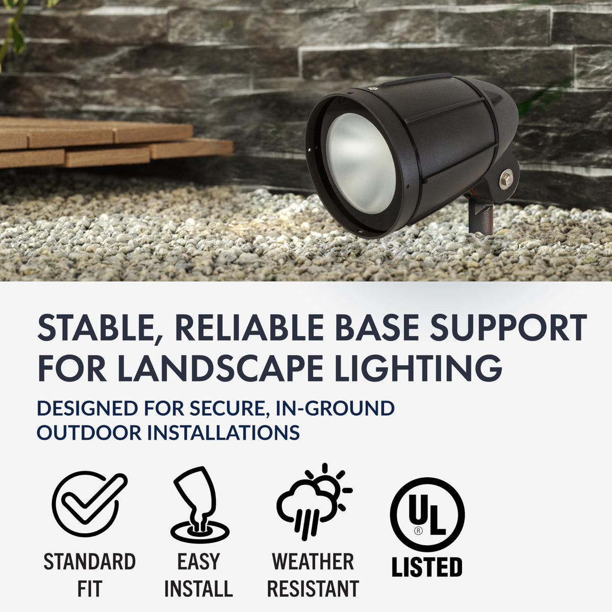 Newhouse Lighting MPOST17 durable ABS construction for outdoor mounting