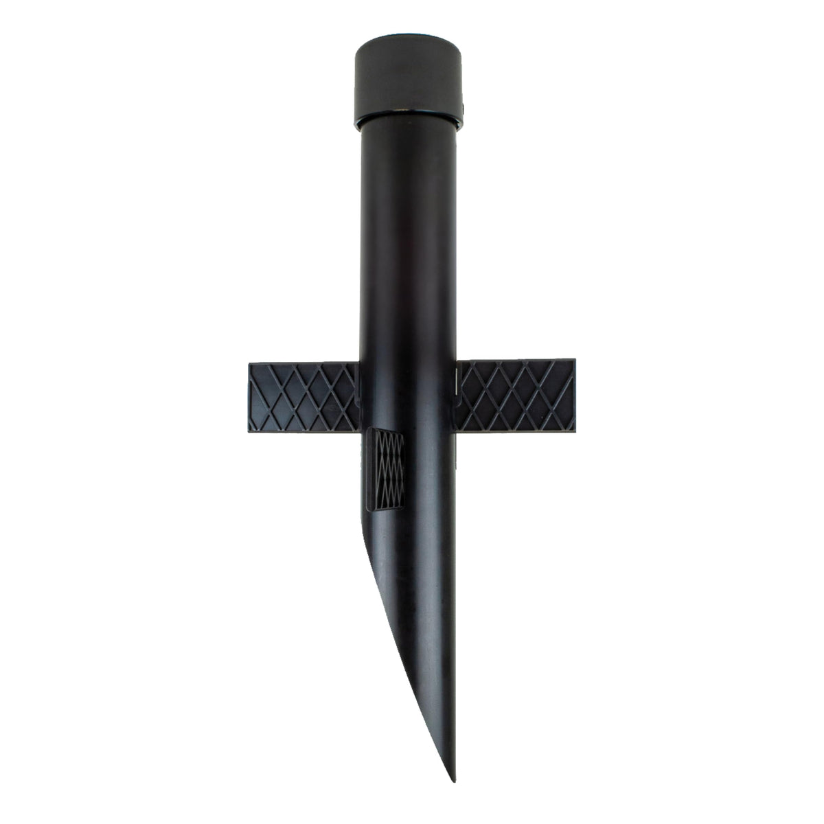Newhouse Lighting MPOST17 post in ground with stabilizing wings for secure landscape lighting