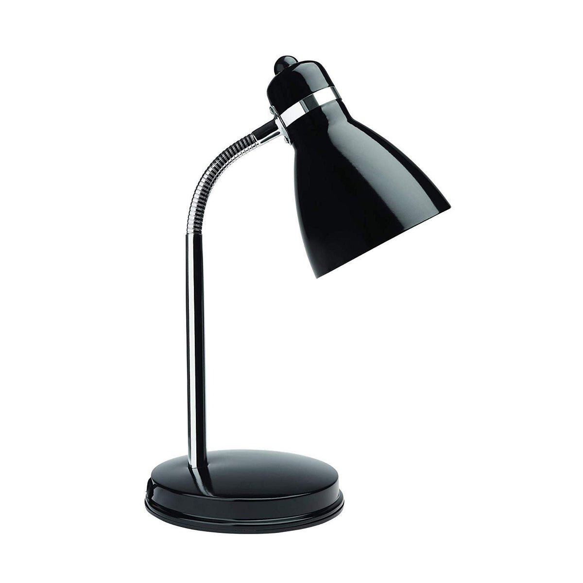 Newhouse Lighting Oxford neck demonstrates flexible reach for precise lighting on your desk or bedside table.