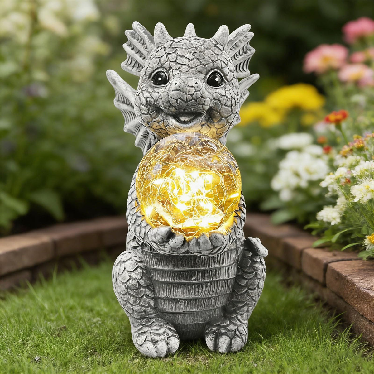 Newinhome dragon yard decor brightens pathways and patios.