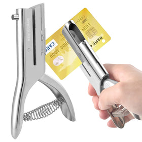Newisdomake heavy-duty hole punch creates a precise 1/4 inch hole up to 53 mm from the edge.