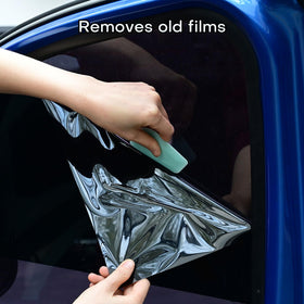NEWISHTOOL decal removal tool close-up highlighting sturdy plastic construction