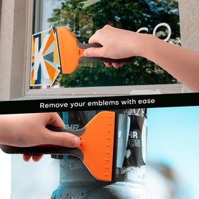 NEWISHTOOL versatile scraper works on glass, walls, appliances and more.
