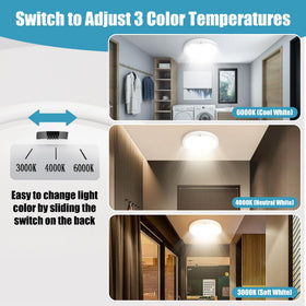 NEWKAZ motion sensor ceiling light side angle for flush mount design