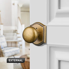 Newlaking adjustable-latch knob fits two backsets for versatile fit.