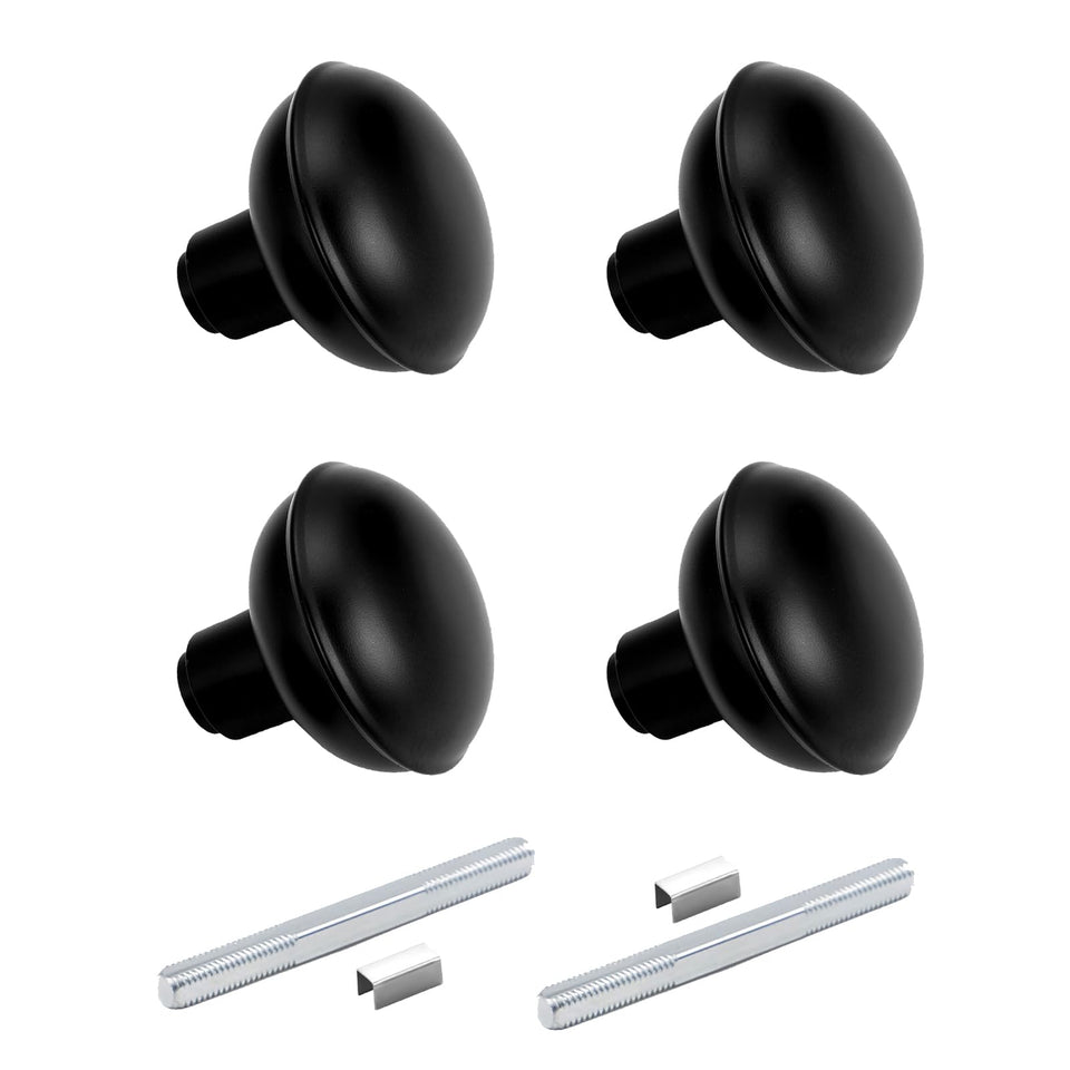 newliplace vintage black door knob set with spindle for easy interior door replacement