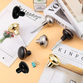 newliplace vintage door knob set with spindle – in-use on interior doors delivers nostalgic style.