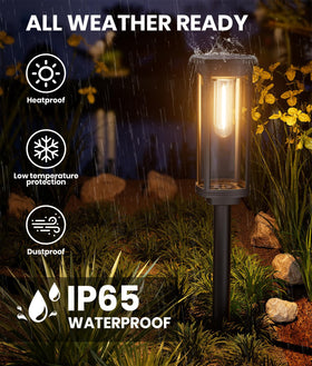 NEWMESSI adjustable-height design lets you tailor line and height for pathway ambiance.