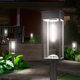 NewMESSI bright solar pathway light front view for clear walkway illumination