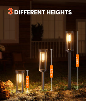 NEWMESSI IP65 waterproof lampshade ensures durable outdoor performance in rain or snow.