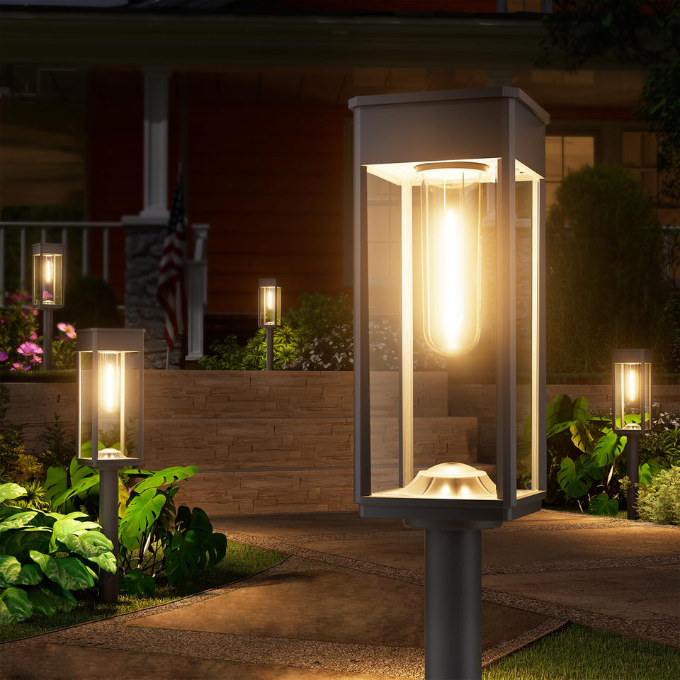 NEWMESSI solar pathway light illuminates outdoor walkways with bright, energy-efficient glow.