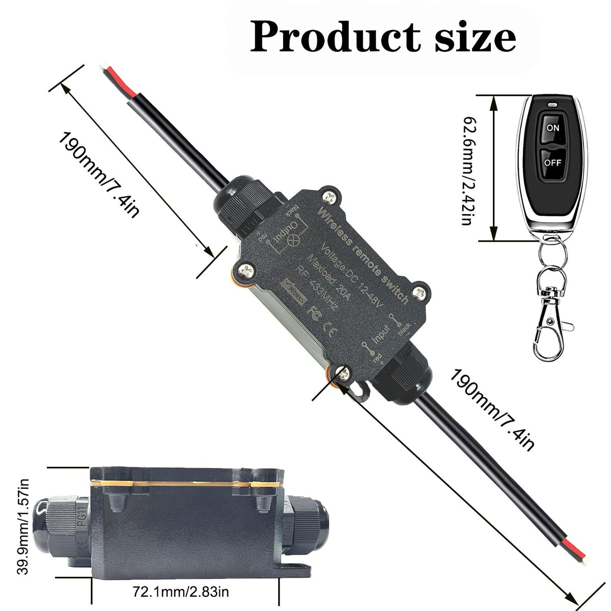 NEWNEWLIU indoor outdoor lighting setup using the remote switch