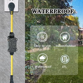 NEWNEWLIU IP67 waterproof design protects sockets in damp outdoor environments.
