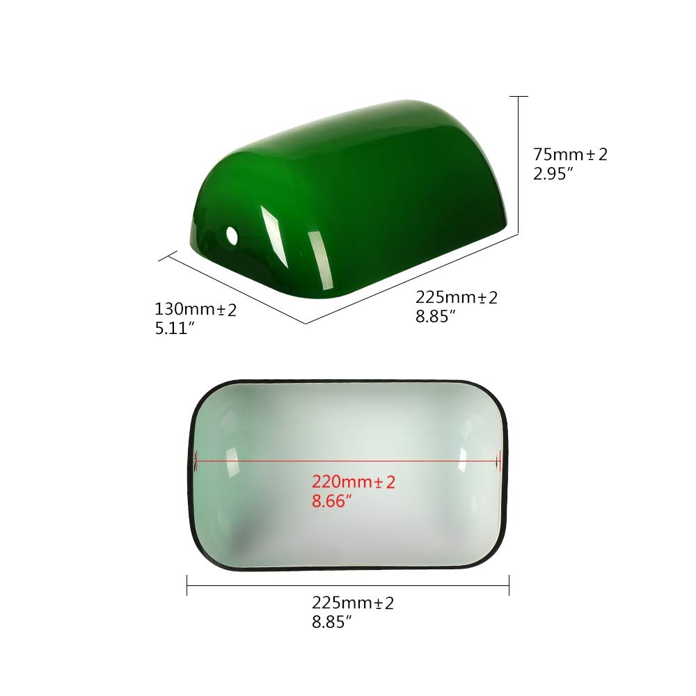 Newrays glass shade creates a warm ambient glow for desks