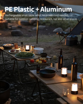 NEWSEE LED lamp on dining table delivering gentle evening glow