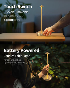 NEWSEE gold-plated metal body with non-slip base for indoor stability.