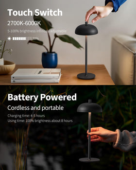 NEWSEE metal iron-base with matte black finish for indoor or outdoor use
