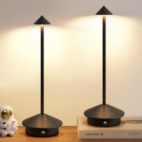 NEWSEE cordless table lamp provides portable light for dining and reading.