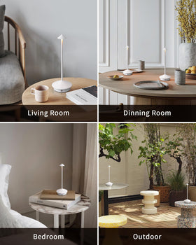 NEWSEE plastic shade table lamp delivering soft, eye-friendly glow